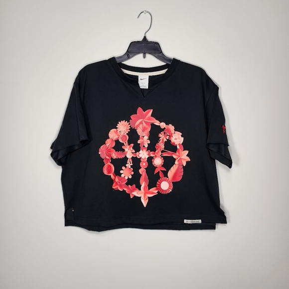 New! Nike Standard Issue Fly Cutoff Crew Crop Top Fashion | Women's Size: Large - Picture 1 of 7